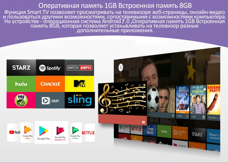 Телевизор 50'дюйма ENGLAON led television смарт тв 4k tv UHD led tv 4K Curved tv 49 TVs smart tv Android 7.0