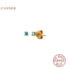 Женские сережки с цирконием CANNER, серьги из 925 пробы и серебра