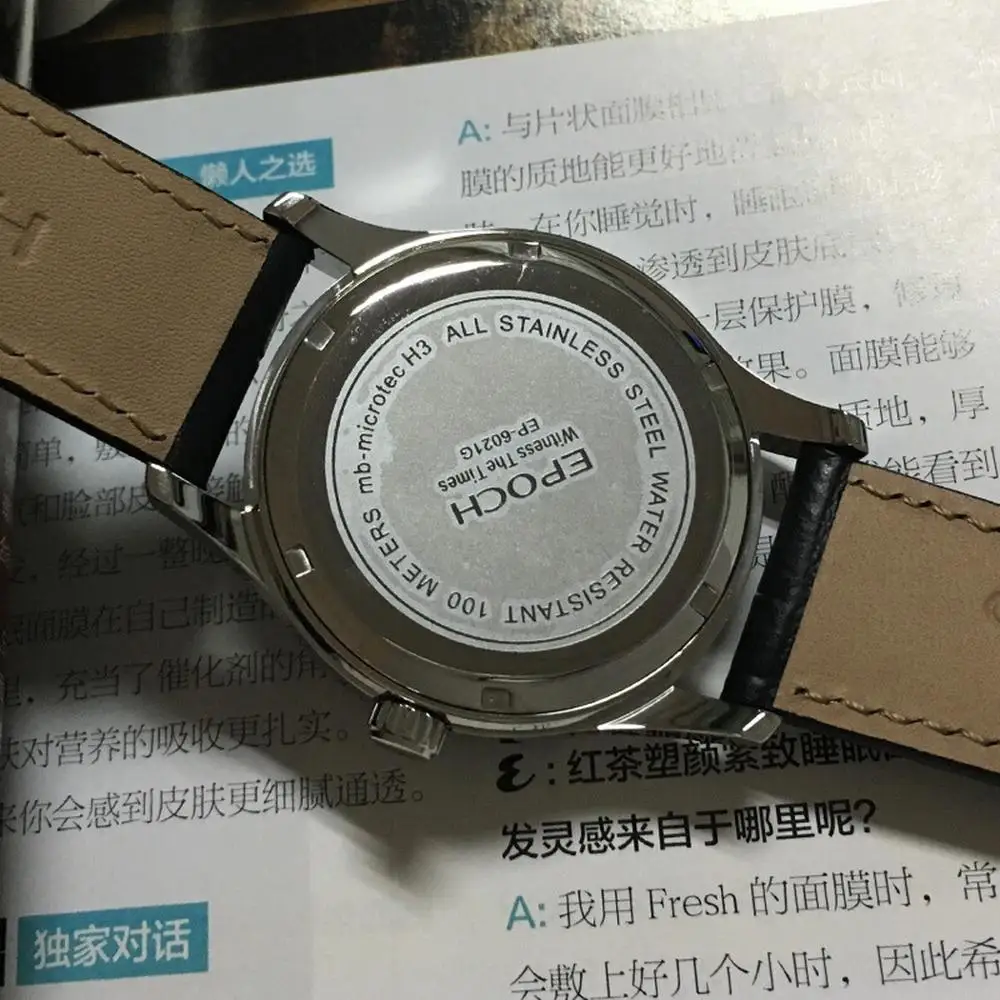 Мужские часы с Тритием мужские кварцевые наручные эпоха мужской роскошный бренд