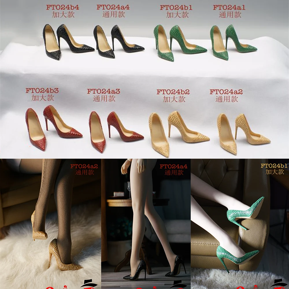 

In Stock Feeltoys FT024 1/6 Scale Fashion European American Female Leather Shoes Model High Heels Shoes for 12'' s43 s42 Body