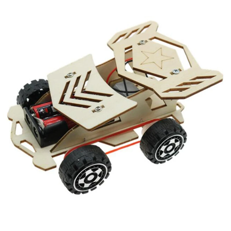 

FBIL-DIY Assembly Racing Car Vehicle Model Kit Physical Science Experiment Technology Educational Toys for Kids Craft