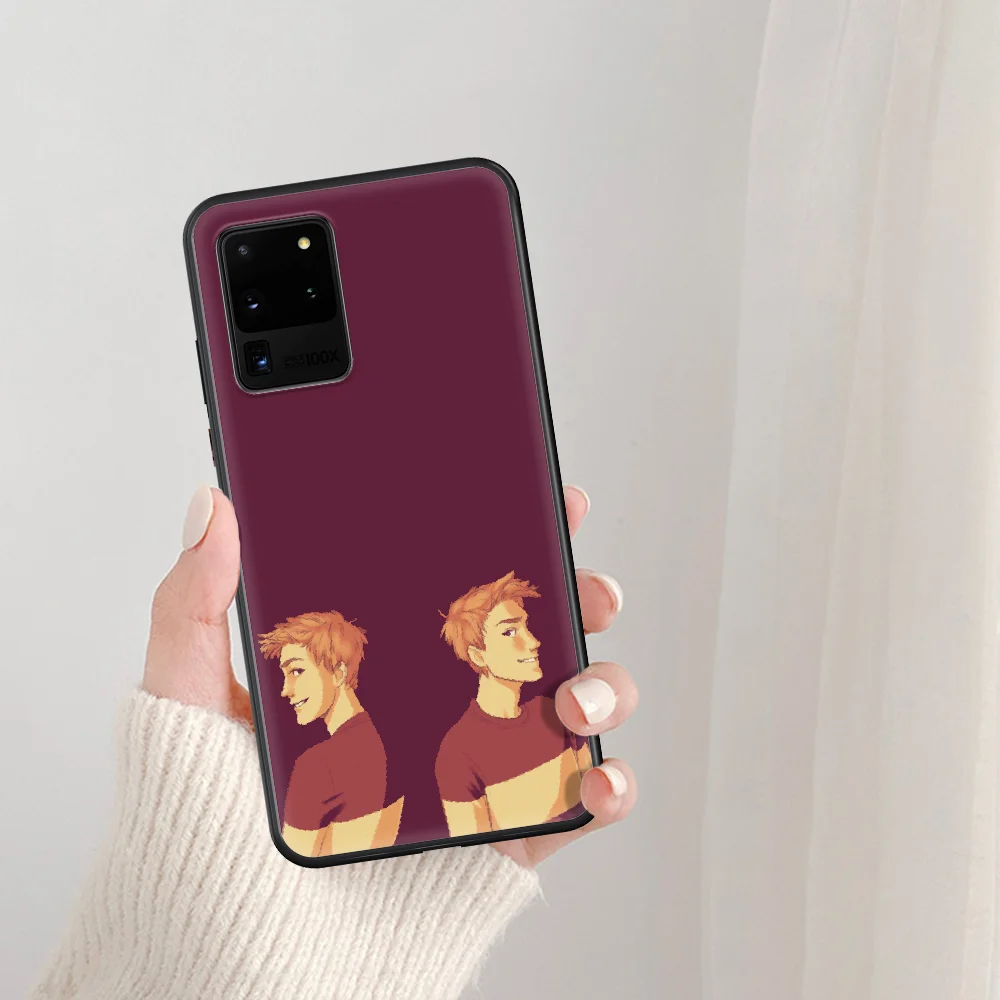 

Fred and George Weasley Twins Phone Case For Samsung Galaxy Note S 8 9 10 20 Plus E Lite Uitra black Hoesjes Fashion Coque Tpu