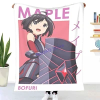 maple kaede honjo bofuri card anime throw blanket sheets on the bed blanket on the sofa decorative lattice bedspreads sofa