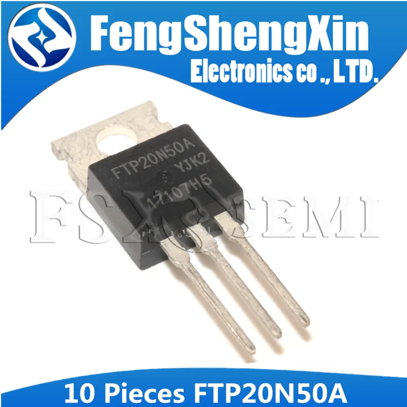 

10pcs FTP20N50A TO-220 FTP20N50 20N50 TO220 20A 500V Power MOSFET Transistor