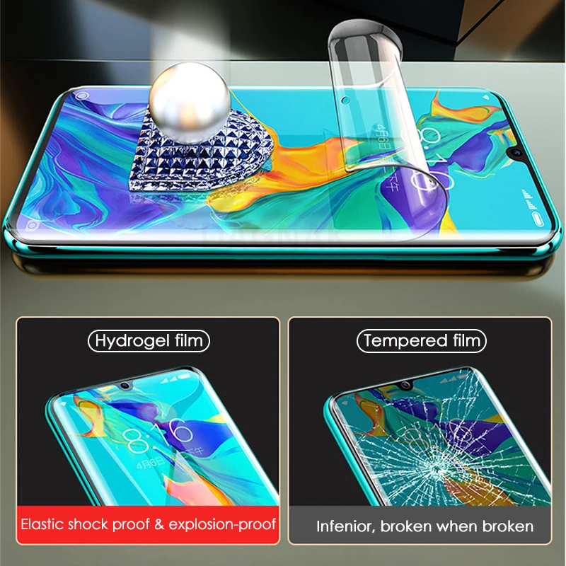 

Hydrogel Film on the Screen Protector For Huawei P40 P30 Pro P20 Lite P Smart 2019 P10 Screen Protector For Mate 20 30 40 10 Pro