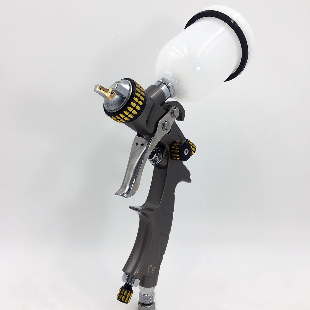 Мини HVLP распылитель 1 0 мм самотеком Аэрограф Краски пистолет