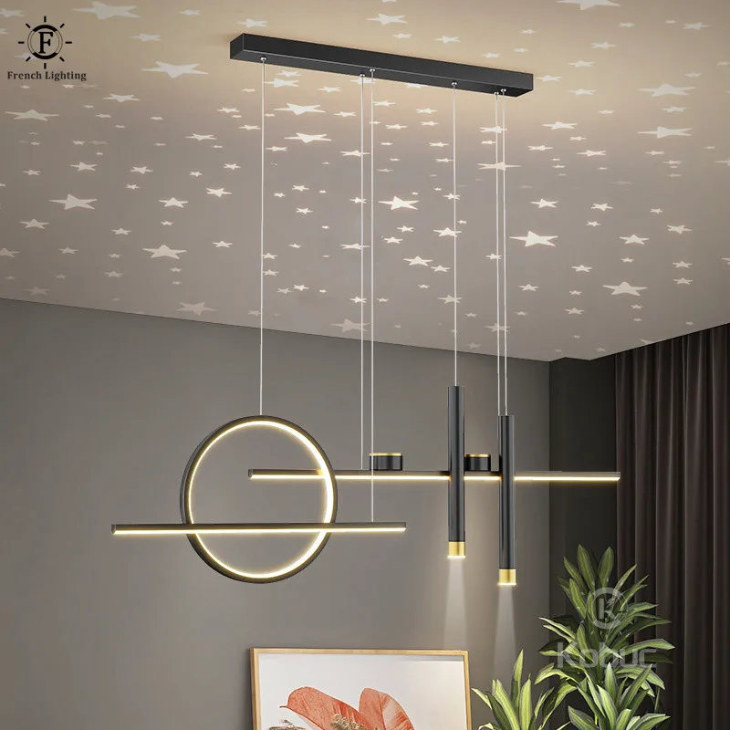 

Светодиодный ная Люстра для столовой триколор, современный минималистичный светильник в скандинавском стиле, креативная дизайнерская дли...