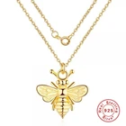 BOAKO Пчелка ожерелье для женщин 2020 серебро 925 ювелирные изделия ожерелья подвески ожерелье ювелирные изделия ожерелье бижутерия для женщин #7,3