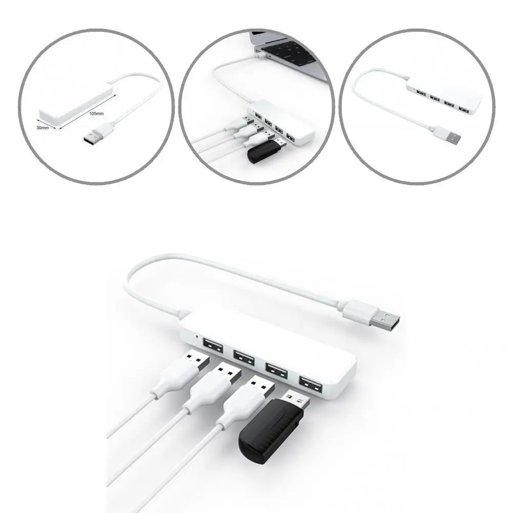 

High Speed Portable 480Mbps 4-in-1 USB Splitter Computer Accessories