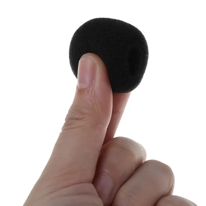 

YYDS 5PCS Black Microphone Headset Foam Sponge Windscreen Mic Cover