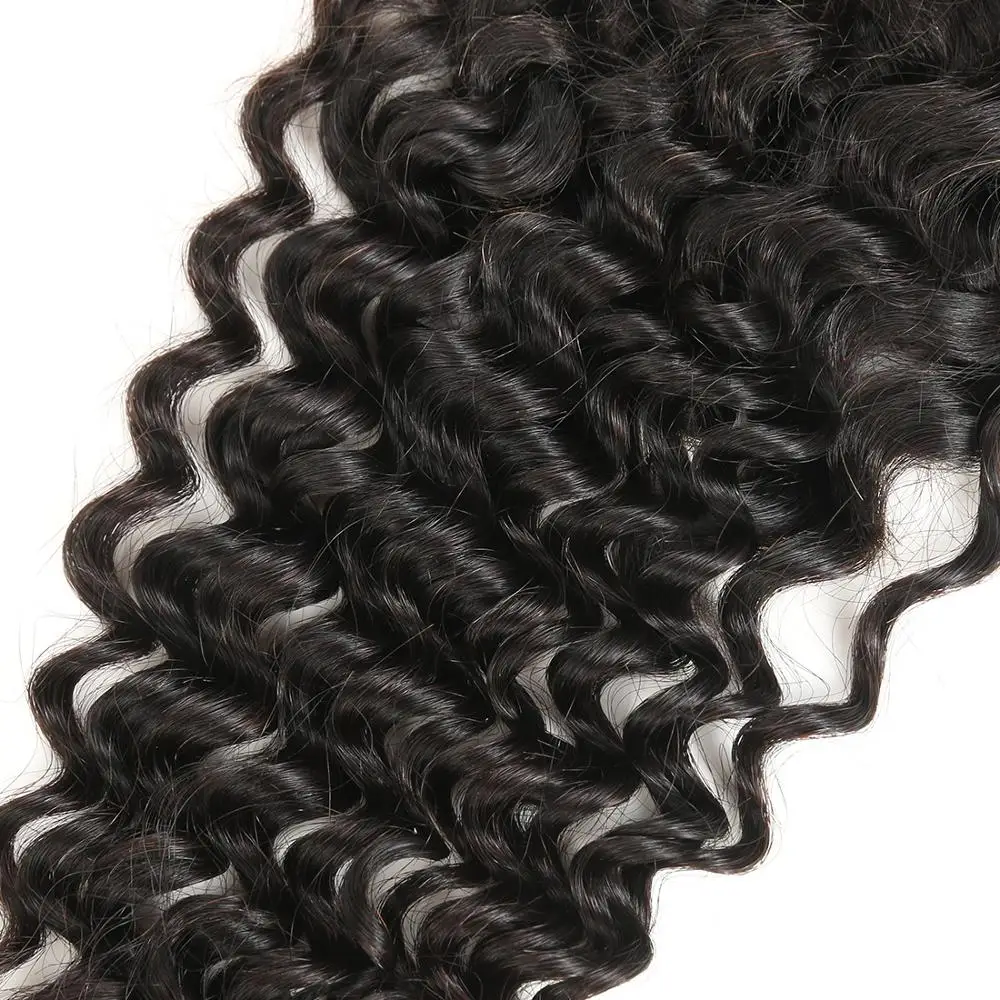 4*4 малазийские глубокие кудрявые человеческие волосы на шнуровке бесплатная