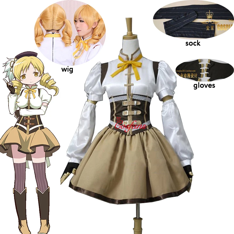 Костюм для косплея Tomoe Mami одежда по мотивам фильма пуэлла Маги Мадока Томоэ Мами