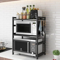 cosinha organisateur nevera adjustable microwave shelf cuisine cocina organizador cozinha kitchen storage rack holder