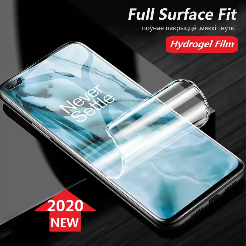 Защитная Гидрогелевая пленка для Oneplus Nord N10 N100 5G (не стекло) 8 Pro 7 7T 6T | Мобильные