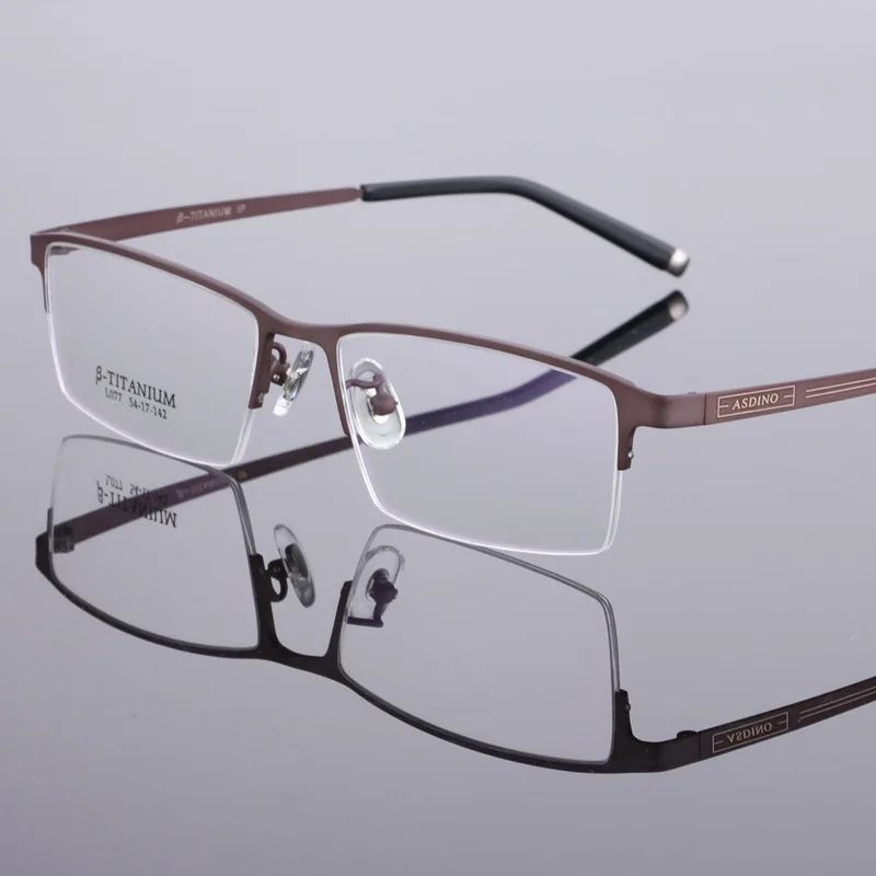 Чистый титановый стеклянный каркас бета пластина ультра легкая Мужская Бизнес