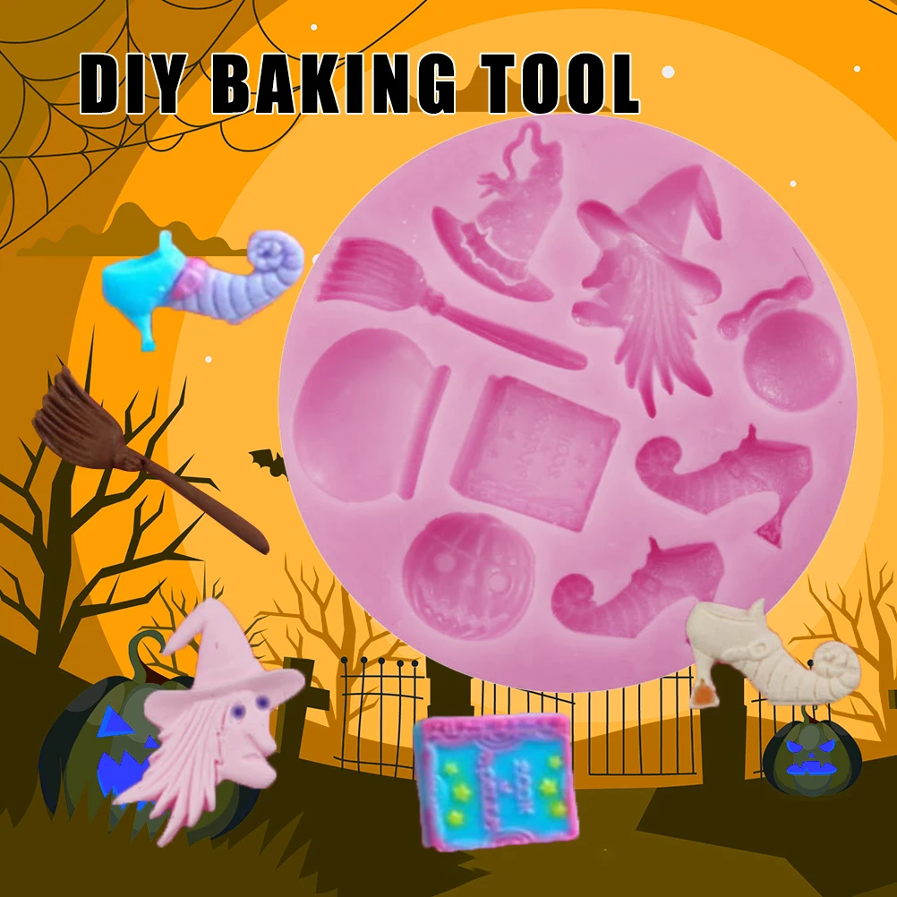 Хэллоуин вечерние силиконовая форма для сахарных изделий украшения торта