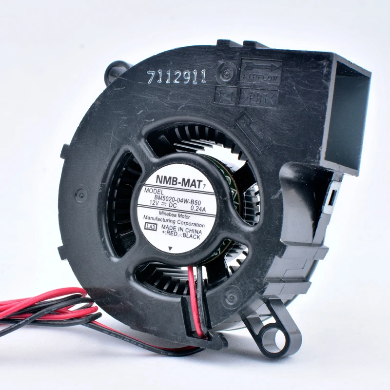 BM5020-04W-B50 5 см 50 мм вентилятор 50x50x20 мм DC12V 0.24A большой объем воздуха турбовоздуходувки Вентилятор охлаждения подходит для проектора 3D принтер