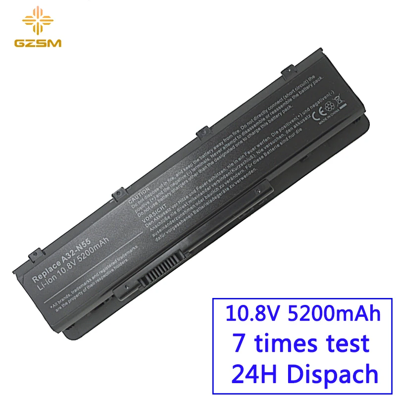 Gzsm ноутбук батарея A32-N55 для ASUS 07G016 HY1875 N45E N45S N45F N55E N55S N55SF батарея для ноутбука N75 N75E N75S N75SF батарея