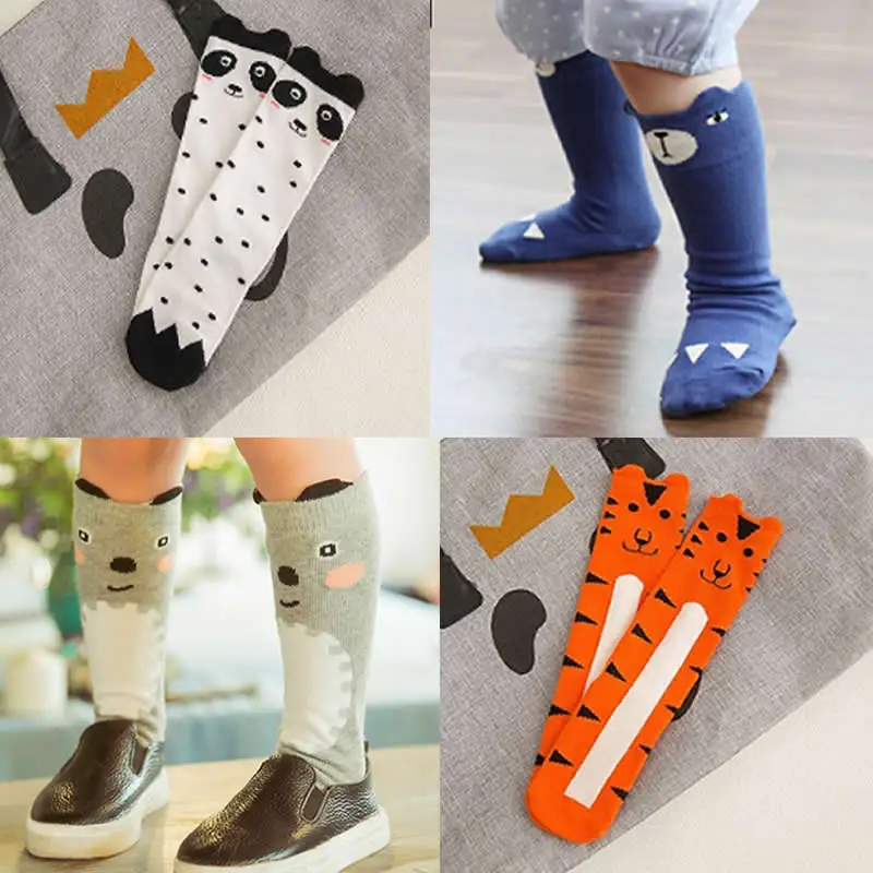 2019 new Cartoon baby Socks totoro Animal print Knee High Long LegWarmers Boy Girl Children fashion | Детская одежда и обувь