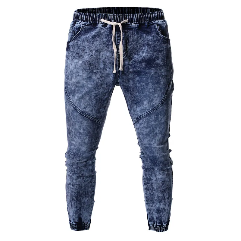 2019 мужские джинсы модные индивидуальные повседневные Ретро стиль стрейчевые на