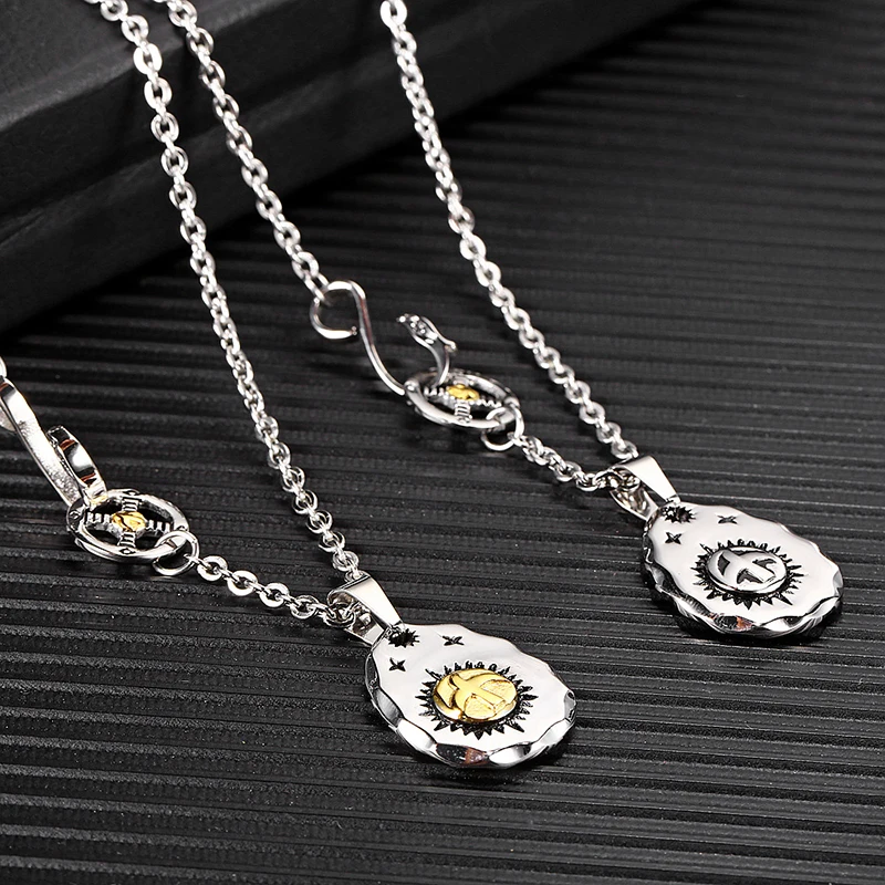 

Takahashi Goro Flying Eagle Small Silver Cake Pendant Street Fashion Men's and Women's Necklace Titanium Steel Pendant Jewelry