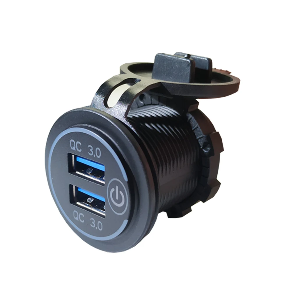 QC3.0 два порта USB зарядное устройство гнездо адаптера питание на выходе