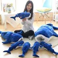 hot nice 50cm 150cm new style blue shark plush toys big fish cloth doll whale stuffed plush sea animalschildren birthday gift