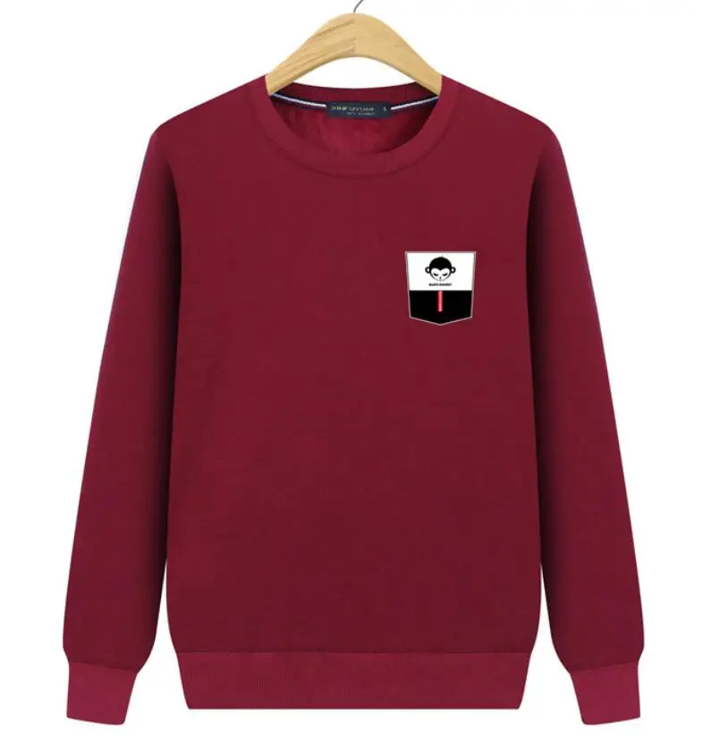 

ZNG Men Casual Hoodies Sweatshirt New Spring Solid Color Fleece Polyester Pullover Coat Warm Hoodies Male