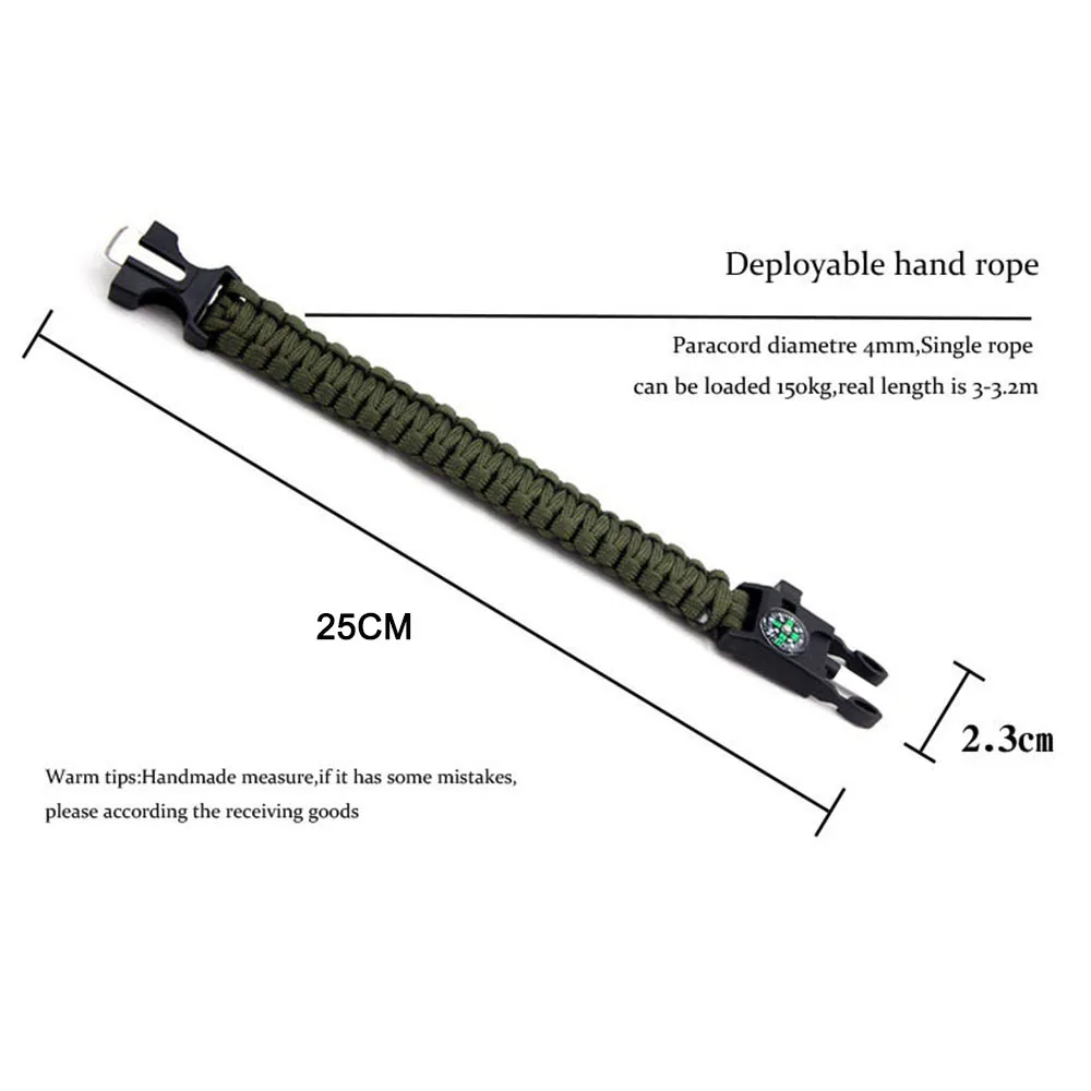 Многофункциональный браслет для мужчин и женщин спортивный плетеный нейлоновый