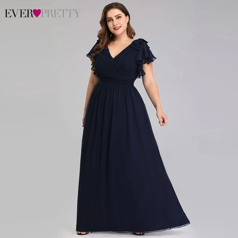 Вечерние платья Ever Pretty A Line с v образным вырезом бантом и коротким рукавом