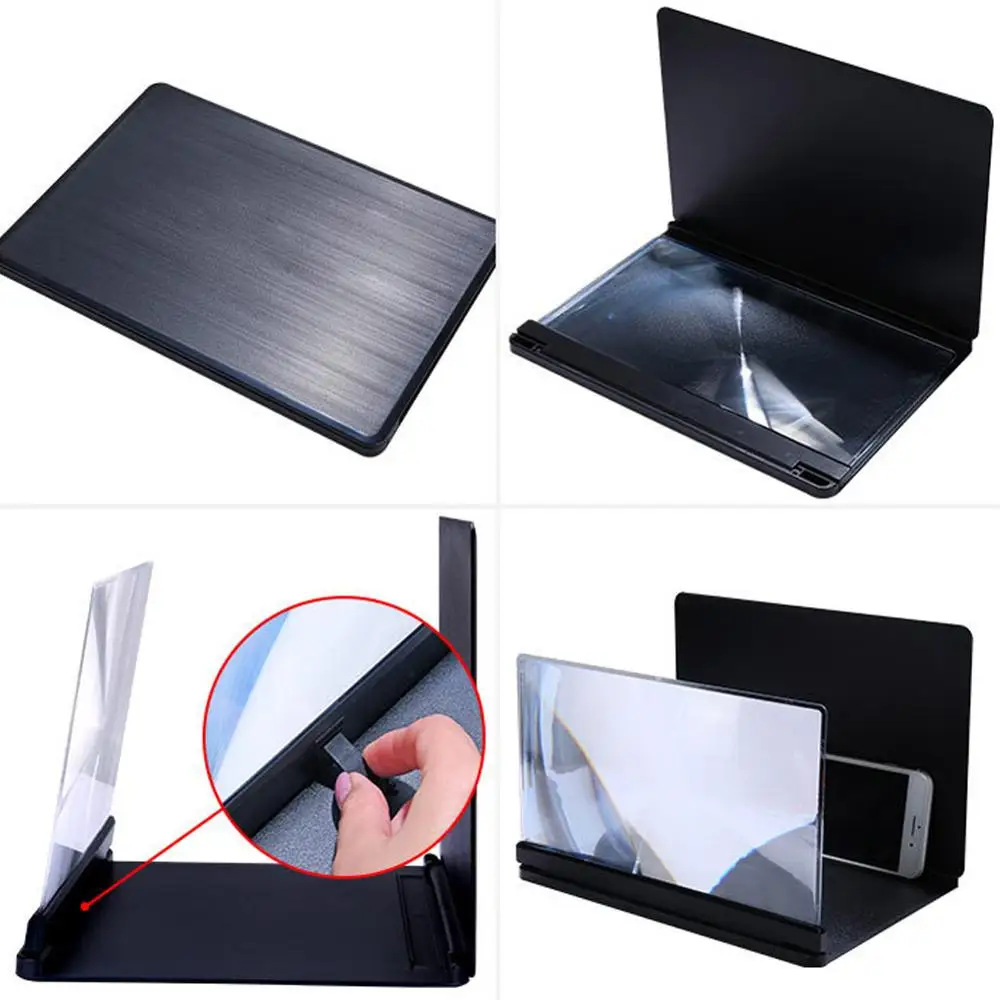 

Screen Magnifier Foldable Portable Reading Video Amplifier Mobile Phone Holder Stand For All Smart Phones