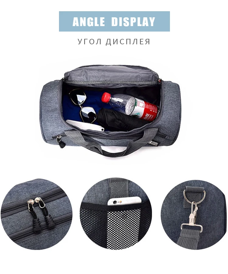 Sport Travel Handbag Large Capacity Fitness Gym Bag Luggage Waterproof Swimming Training Yoga Bag Multifunction Men Women Bags