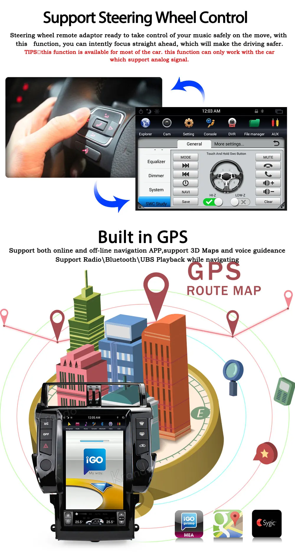 Krando Android 8,1 13," вертикальный экран Автомобильный Радио плеер gps для Toyota Prado 150 2010-2013 gps навигация Мультимедийная система