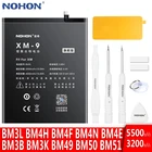 Аккумулятор NOHON для Xiaomi Mi 9 Pro 10 CC9 CC9E POCOPHONE F1 Mix Max 2 3, сменная литиевая батарея BM3L BM4H BM4N BM4E BM3B BM51