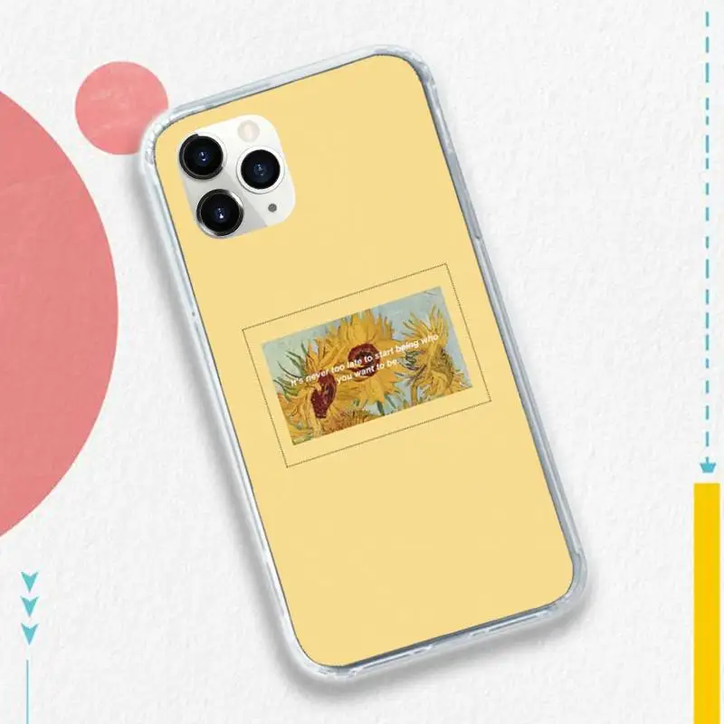 

Rose Flower Sunflower aesthetics Phone Case for iPhone 11 12 pro XS MAX 8 7 6 6S Plus X 5S SE 2020 XR