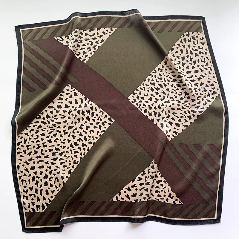 

2022 Square 100% Silk Scarves Women Foulard Head Scarf Ladies Shawl Wrap Female Hijab Poncho beach Bandana Pashmina 70*70cm