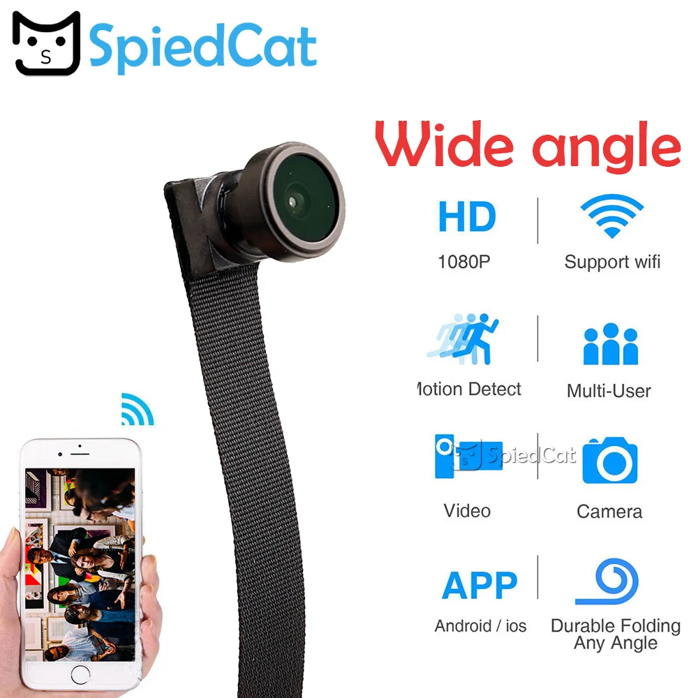 Wi Fi Сетевая камера Веб IP P2P HD 1080P широкоугольная/ночного видения мини сделай сам