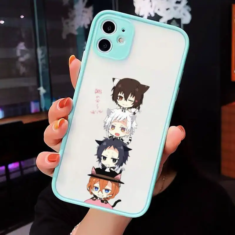 

Anime Bungou Stray Dogs Dazai Osamu Phone Case matte transparent For iphone 7 8 11 12 plus mini x xs xr pro max cover