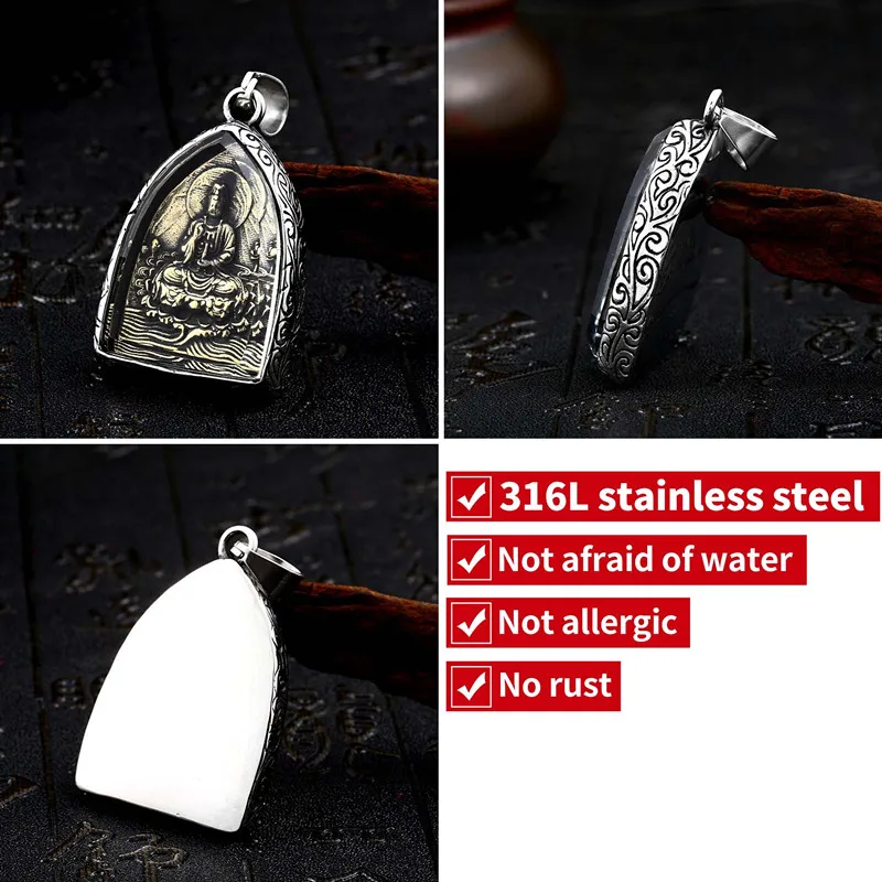 Байер 316L из нержавеющей стали китайского буддийского Rulai Гуаньинь partgold обувь для