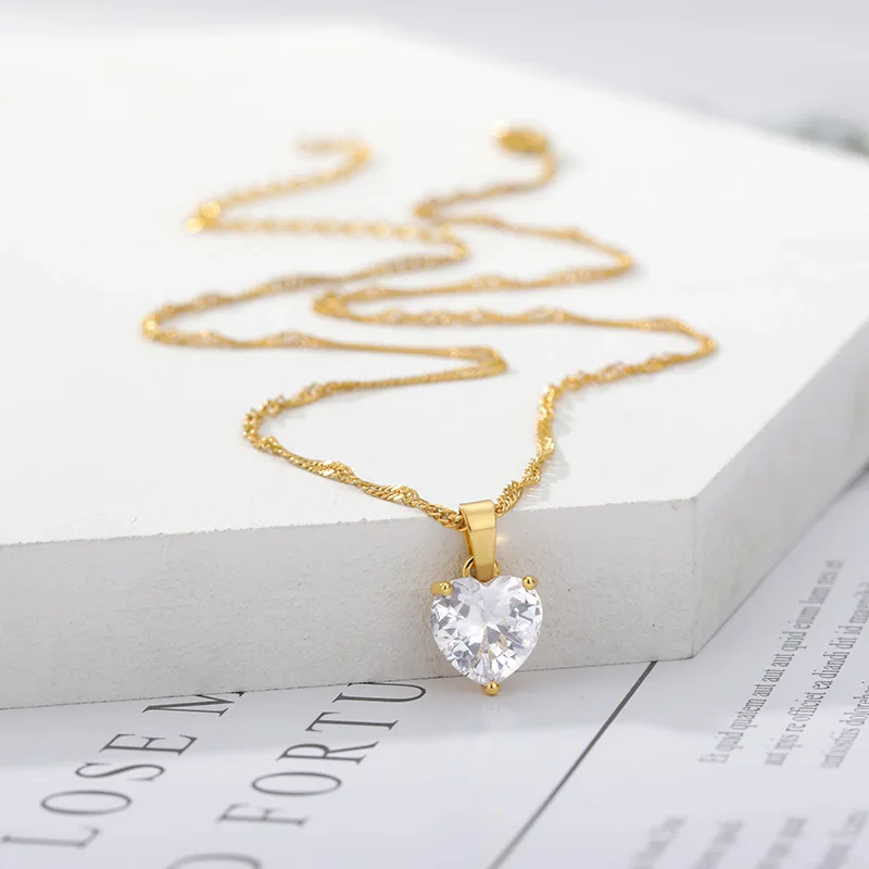 Choker Invisible Fish Line Crystal Necklace Pendants Neck Zircon Woman Clavicle Chain Lady Feminino Collar | Украшения и