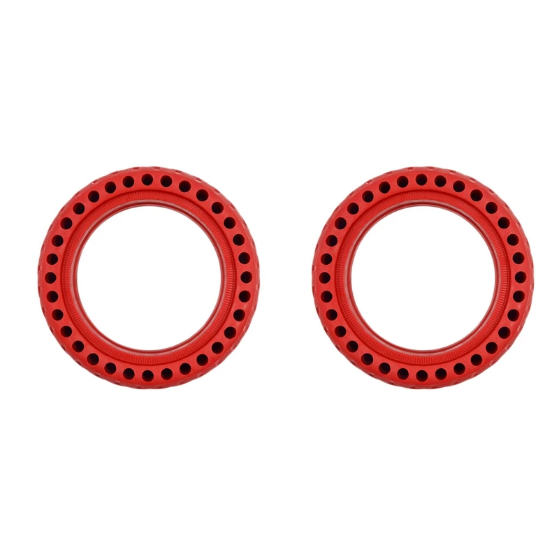 2PCS Rubber Solid Tires for Xiaomi Mijia M365 8.5 inch Electric Scooter Honeycomb Shock Absorber Damping Tyre(Red) | Автомобили и