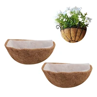 dropshipping thick coco coir liners multiple sizes for hanging planter basket flowerpot liner bulk for garden decoration outdoor