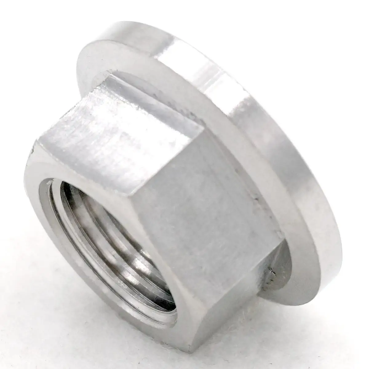 

M16x1.5mm Ti GR5 Titanium Flange Hex Nut For Motorcycle Centre Shaft