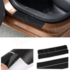 4 шт.компл. Автомобильная Накладка на порог двери наклейки на порог Автомобильная Защитная панель аксессуары Автомобильные стильные автомобильные аксессуары