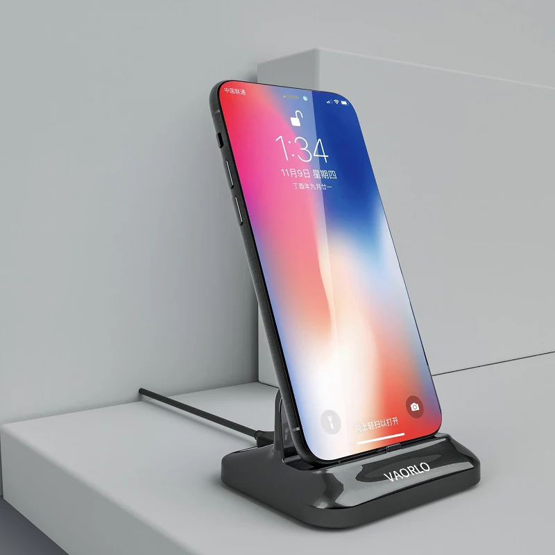 VAORLO Magnetic Phone Charger For iphone Huawei Dock Station Charger For Samsung XiaoMi Android Type-C Micro Stand Holder Charge images - 6