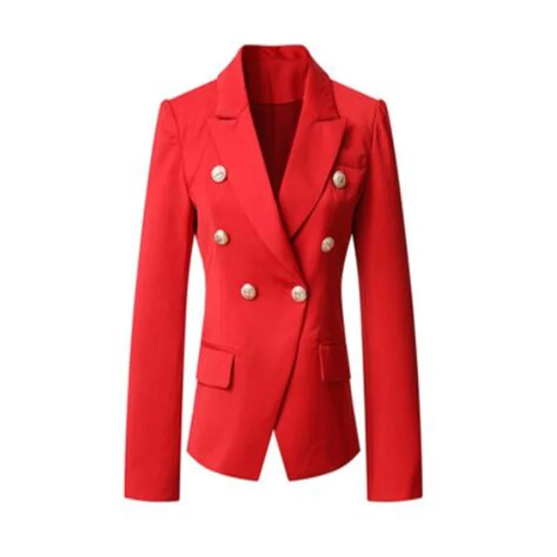 Spring suits womens blazers autumn new slim coat red European and American double-breasted clothes manteau femme veste tailleur