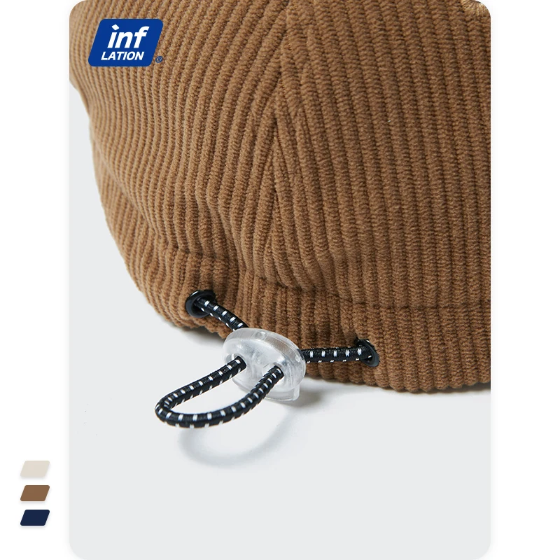 

INFLATION Vintage Dad Hats Men Casual Embroidery Corduroy Baseball Cap Men Streetwear Hip Hop Hats Unisex Dropshipping