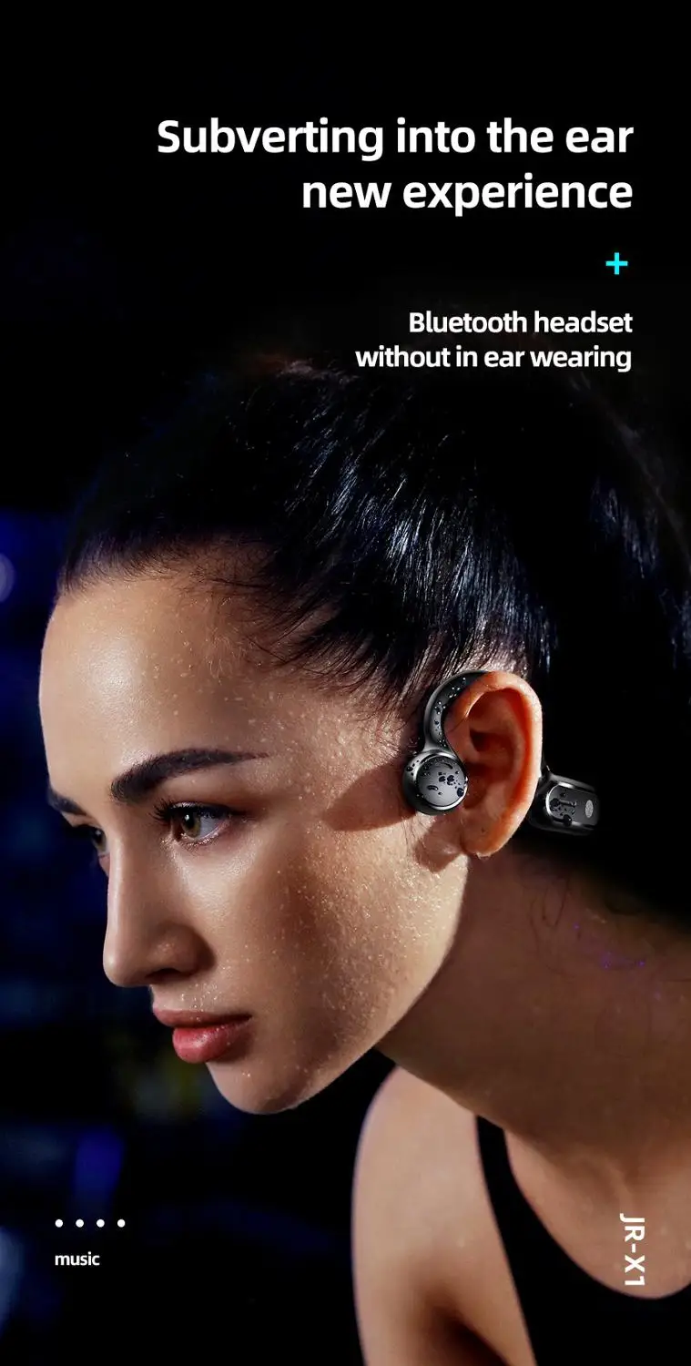 Joyroom X1 с шейным браслетом Bluetooth наушники стерео Беспроводные спортивные наушники крючок для наушников-вкладышей Стиль бас костной проводимости наушники