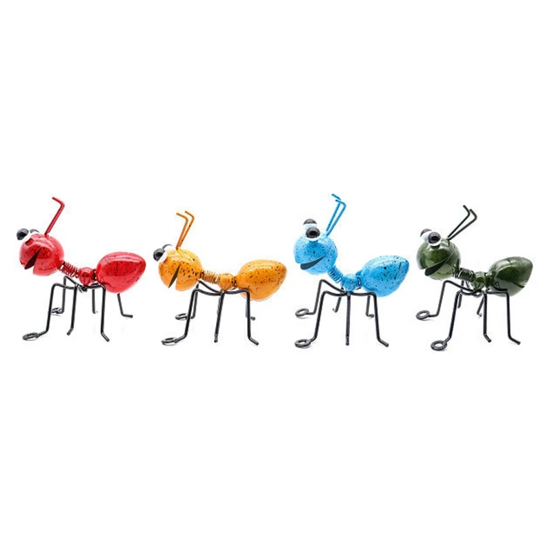 

4PC Colorful Metal Ant Wall Decor, Room or Outdoor Garden Yard Art Wall Sculptures for Outdoor Backyard Porch Patio Lawn