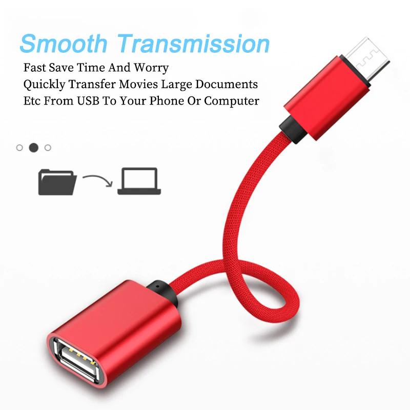 Адаптер OTG Micro USB для Xiaomi Mi 9 Samsung S10 + зарядный преобразователь Android смартфона